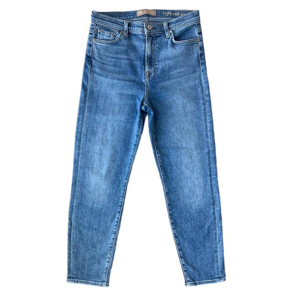 7 For All Mankind Luxe Vintage High Waist Slim Jean